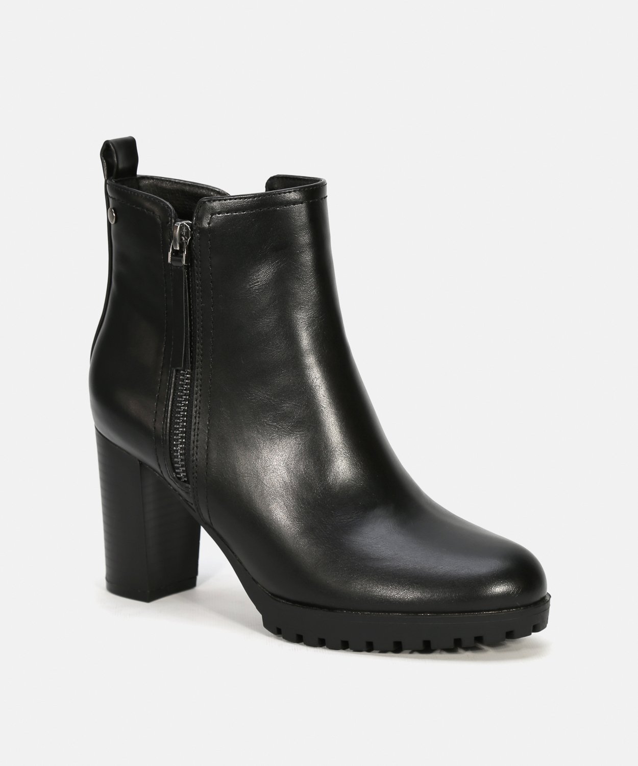 Botines tacón cremallera image number null